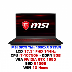 Laptop Gaming MSI GF75 Thin 10SCXR 013VN